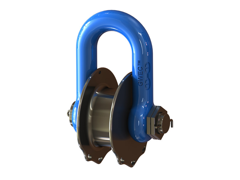 STDR-1102-LTM D End Shackle with Rope Thimble - Panel Image