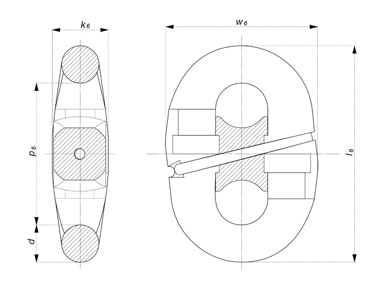 STDR-1200 - Kenter Shackle - Product Drawing