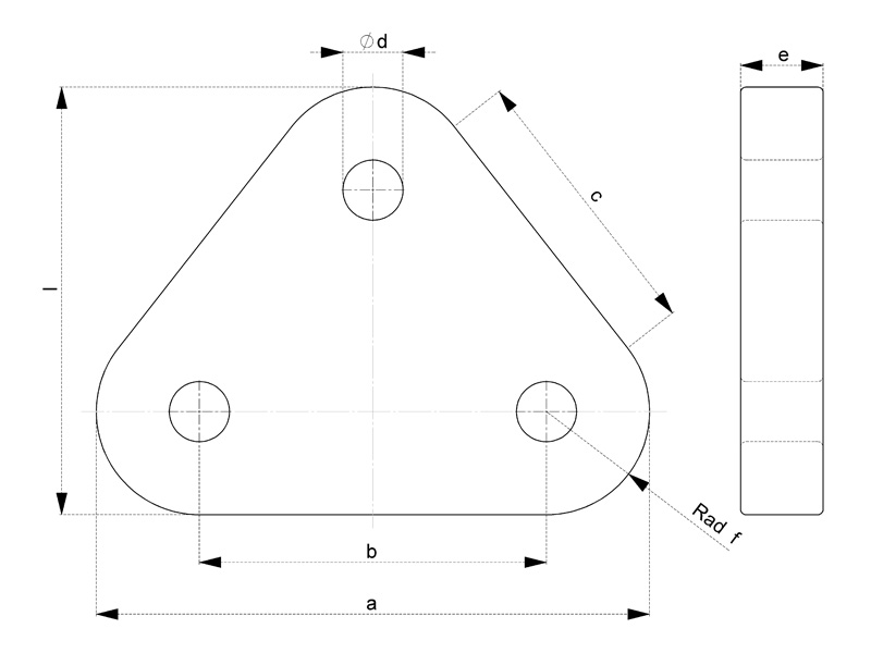 STDR-1610 LTM Mooring Plate - Product Drawing